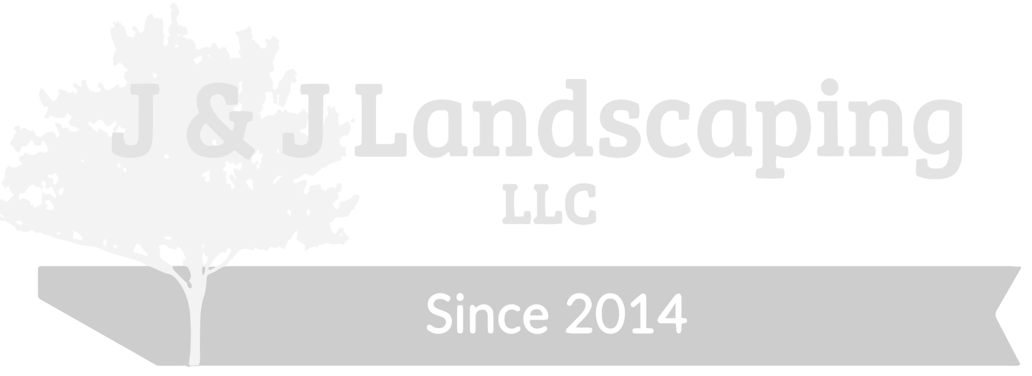 J & J Landscaping company logo light
